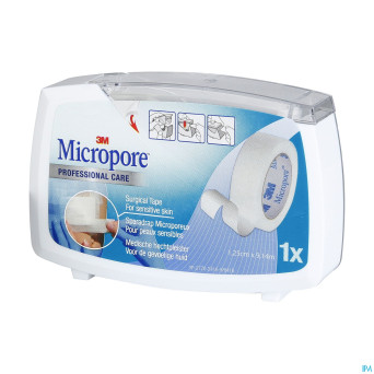 Micropore 3m 12,5mmx9,1m nouv.derouleur   1530p-0d