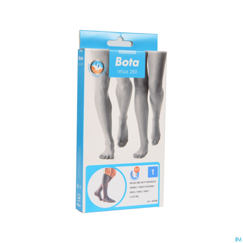 Bota relax 280 bas jarret gris n1 2