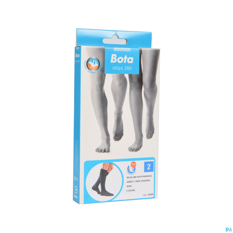 Bota relax 280 bas jarret noir n2 2