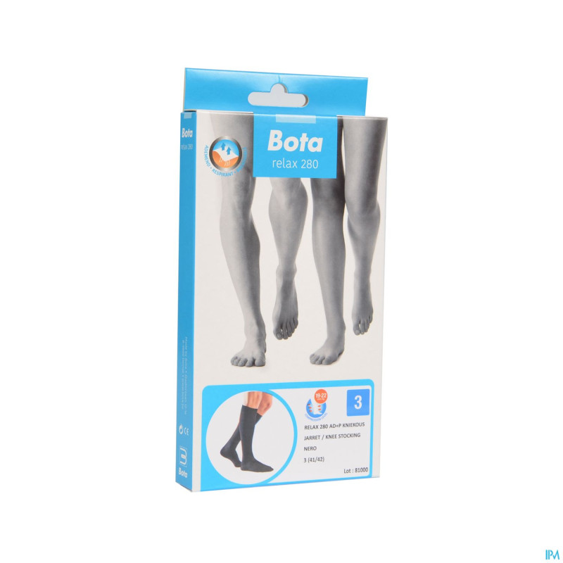 Bota relax 280 bas jarret noir n3 2