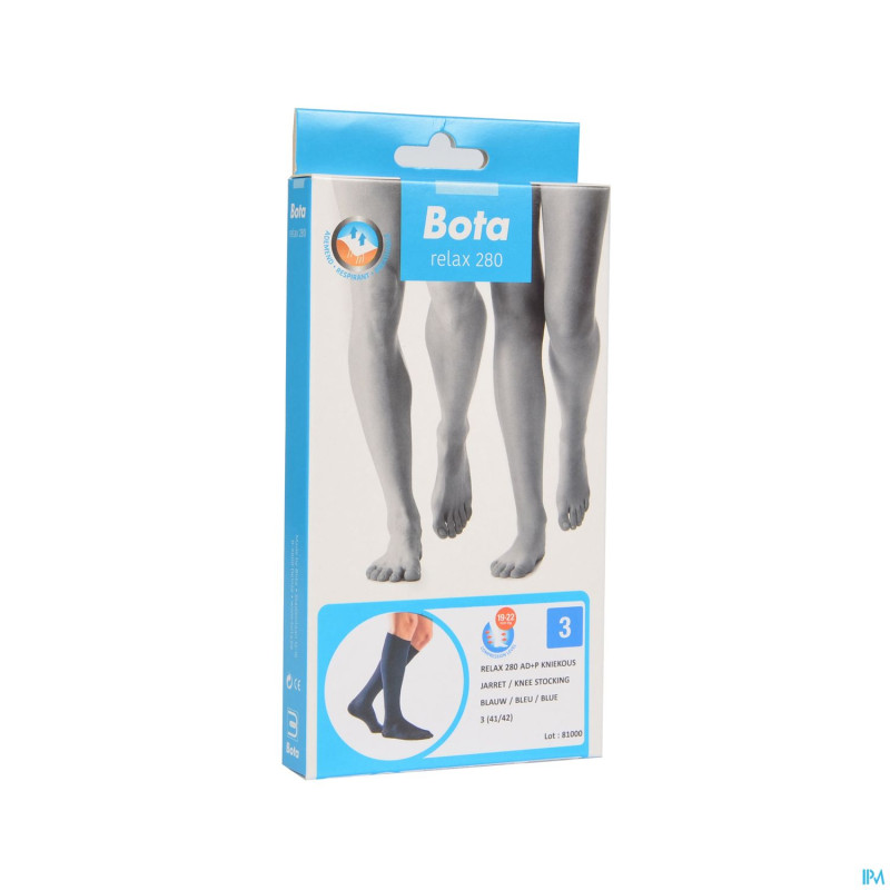 Bota relax 280 bas jarret bleu n3 2