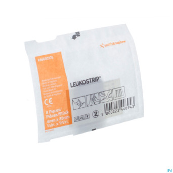 Leukostrip    4,0mmx 38mm 8 strips  1 66002876