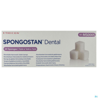 Spongostan dental    10x10x10mm 24 ms0005