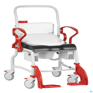 Dubai chaise 150kg gris-rouge vif