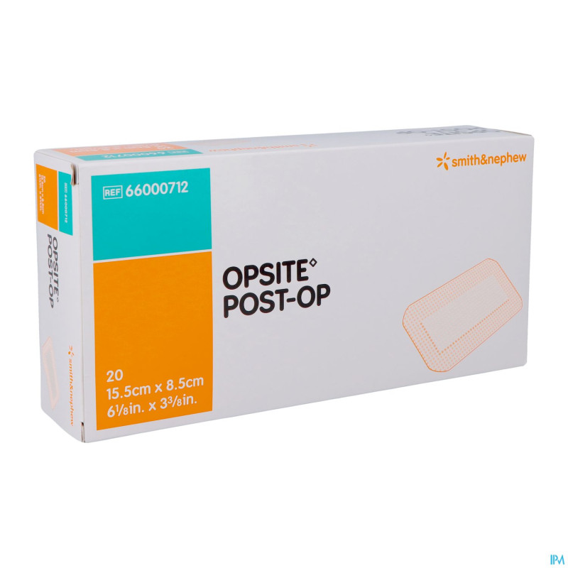 Opsite post op    15,5cmx 8,5cm  20 66000712