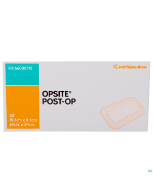 Opsite post op    15,5cmx 8,5cm  20 66000712