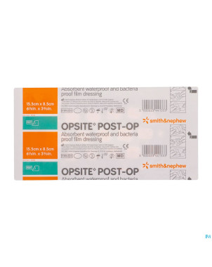 Opsite post op    15,5cmx 8,5cm  20 66000712