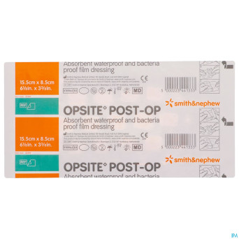 Opsite post op    15,5cmx 8,5cm  20 66000712