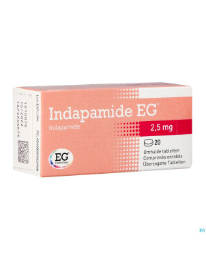 Indapamide eg drag  20x2,5mg