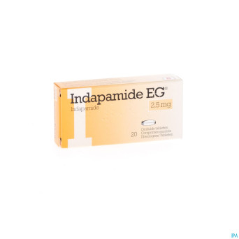 Indapamide eg drag  20x2,5mg