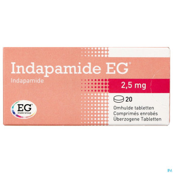 Indapamide eg drag  20x2,5mg