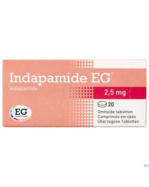 Indapamide eg drag  20x2,5mg