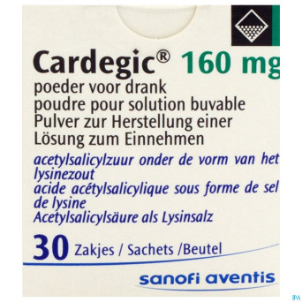 Cardegic 160 sach 30x160mg