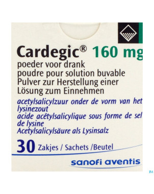 Cardegic 160 sach 30x160mg