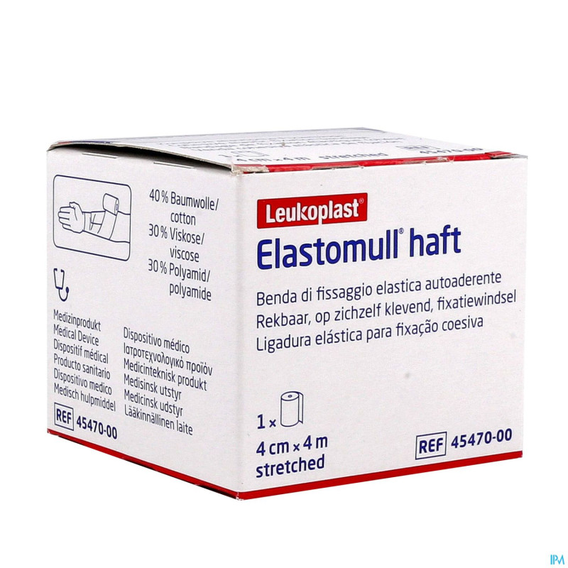 Elastomull haft bande fix. cohesif  4cmx4m 4547000