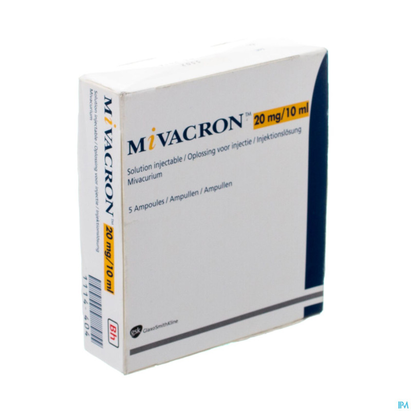 Mivacron amp 5 x 10ml 2mg/ml