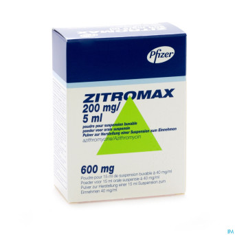 Zitromax pulv susp per os fl 600mg - 15 ml