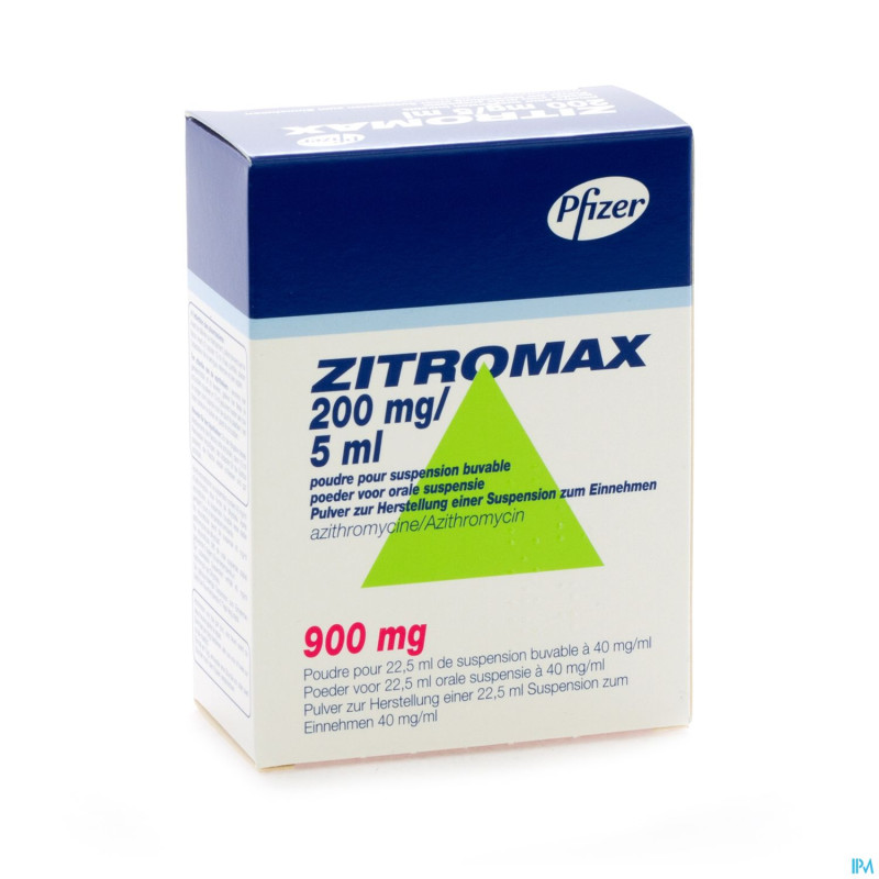 Zitromax pulv susp per os fl 900mg - 22,5 ml