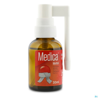 Medica spray pour la gorge menthol    30ml