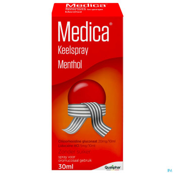 Medica spray pour la gorge menthol    30ml