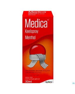 Medica spray pour la gorge menthol    30ml