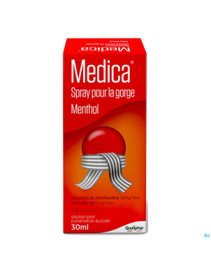 Medica spray pour la gorge menthol    30ml