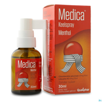 Medica spray pour la gorge menthol    30ml