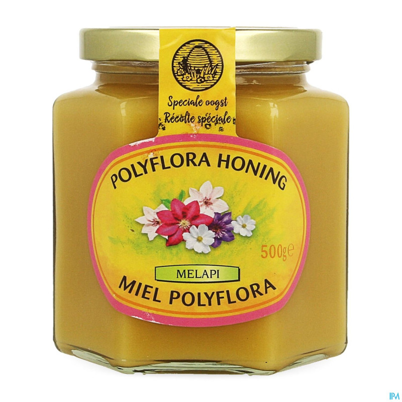Melapi miel polyflora tendre    500g 5531 revogan