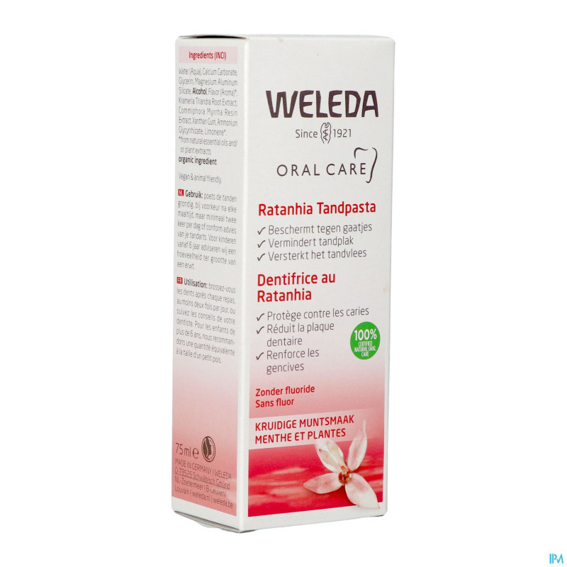 Weleda dentif ratanhia rose    75ml