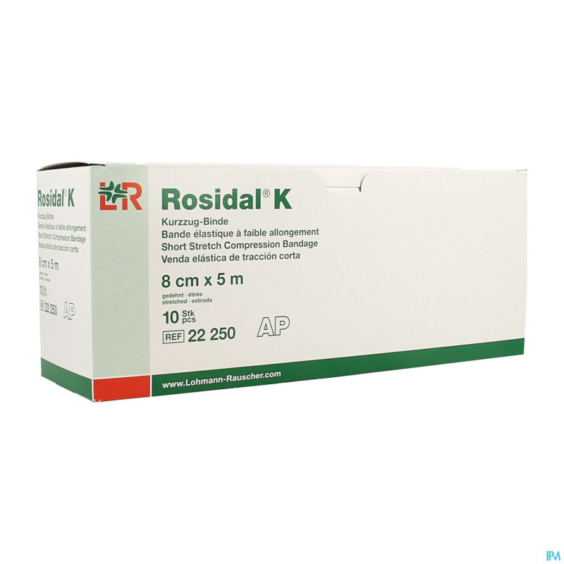 Rosidal k bande elast    8cmx5m 10 22250