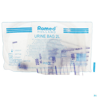 Sac urine tuyau + soupap    2l pontos