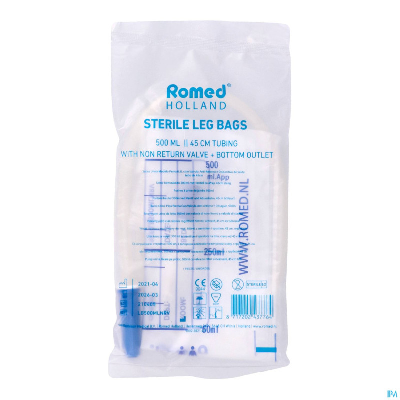 Sac urine jambe    0,5l pontos