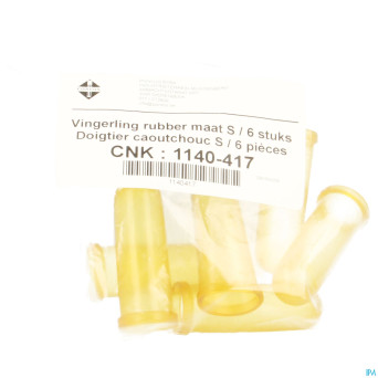 Doigtier latex small    6 pontos