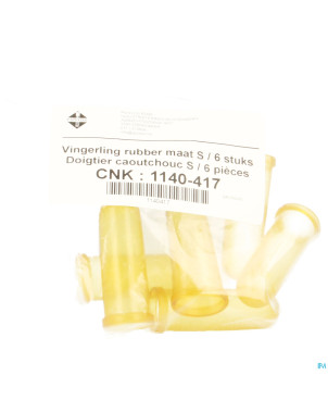 Doigtier latex small    6 pontos