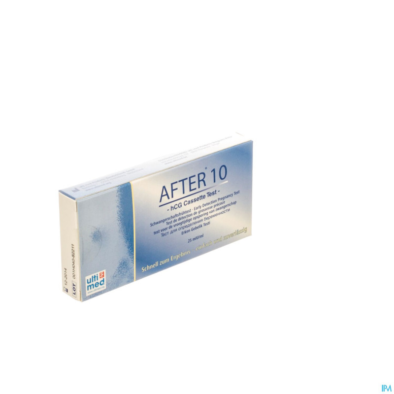 After 10 test grossesse