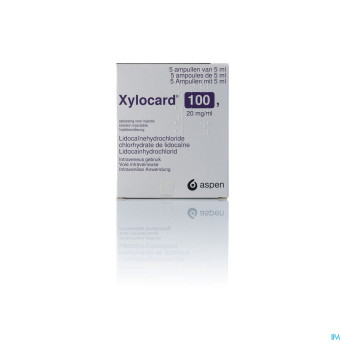 Xylocard 100 amp 5x5ml 20mg/ml