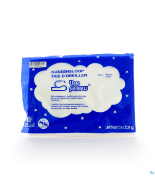 Pillow taie coton 63x36cm blanc