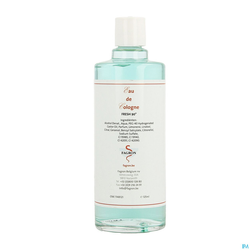 Eau de cologne fresh90%   125ml fag