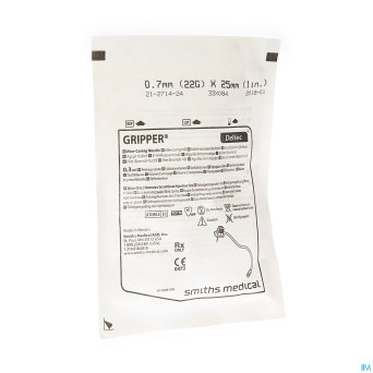 Port cath grip aiguille 22g    12