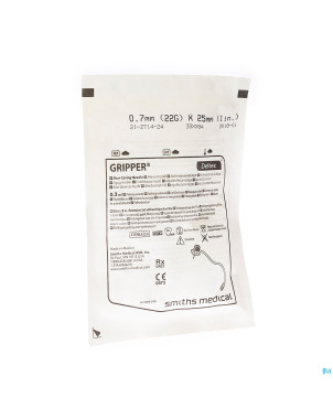 Port cath grip aiguille 22g    12