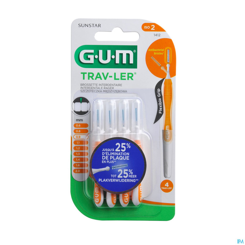 Gum proxabrush travel cyl. ufine    4    1412