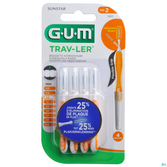 Gum proxabrush travel cyl. ufine    4    1412