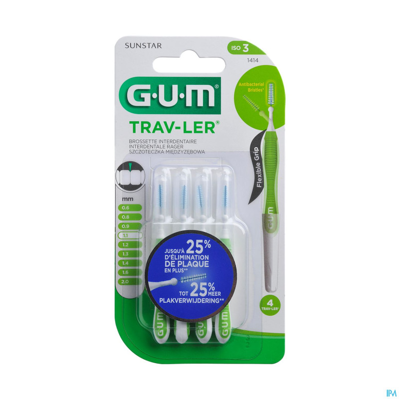 Gum proxabrush travel tap ufine    4    1414