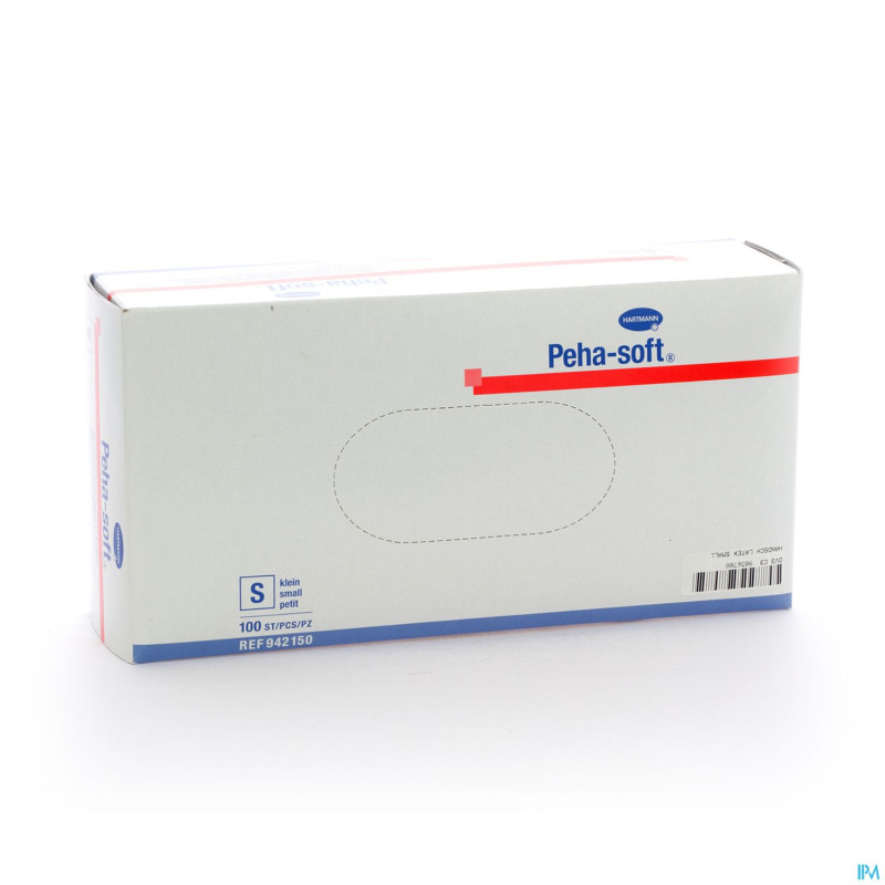 Peha soft gants latex n/st +pdr    s 100 9421509