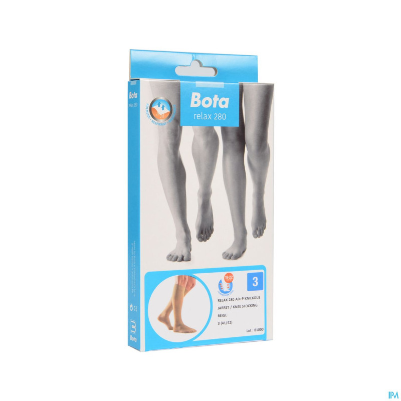 Bota relax 280 bas jarret beige n3