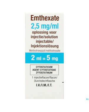 Emthexate vial 1x 5mg/2ml