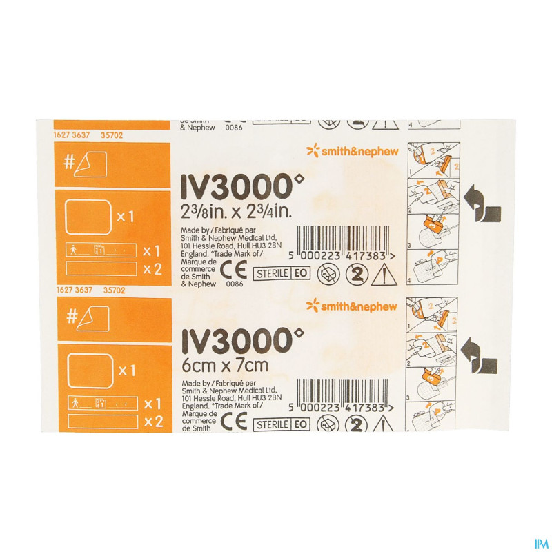 Opsite iv3000 main  6x 7cm    4007