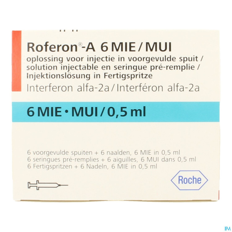 Roferon a ser prere sc 6x 6.000.000