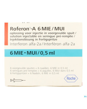 Roferon a ser prere sc 6x 6.000.000