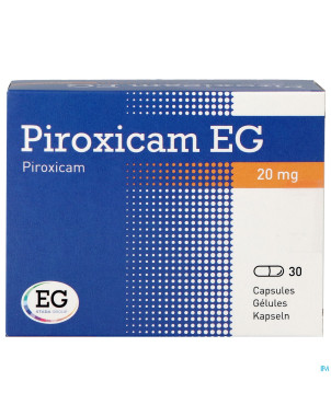 Piroxicam eg gelules 30x20mg